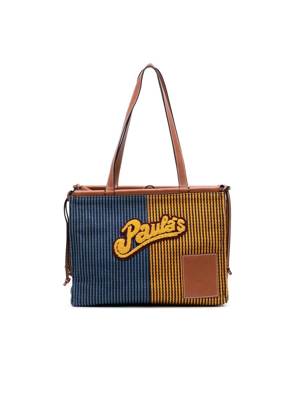 Loewe Paulas Ibiza Large Canvas Stripes #372042L49B